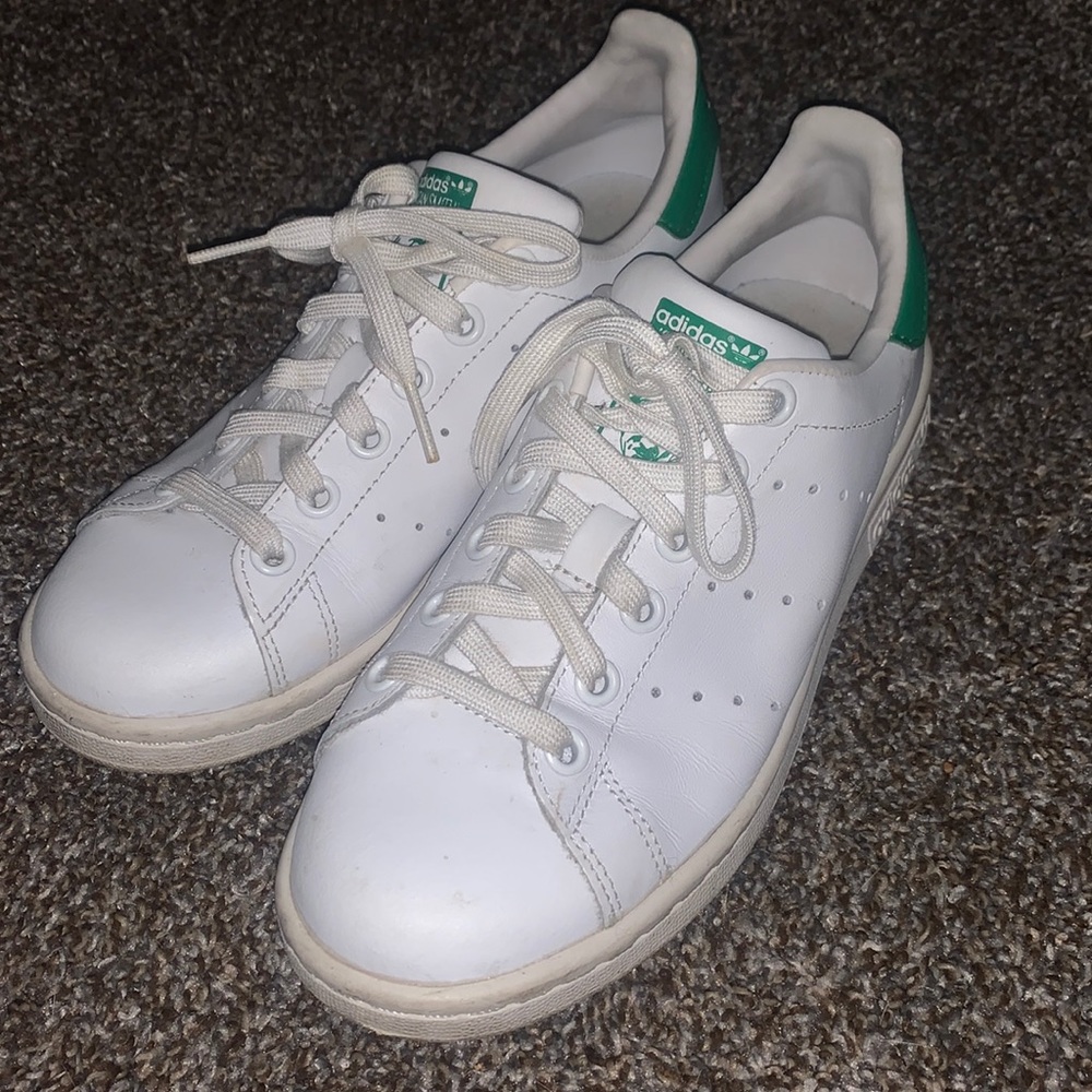 White & Green Stan Smith Shoes